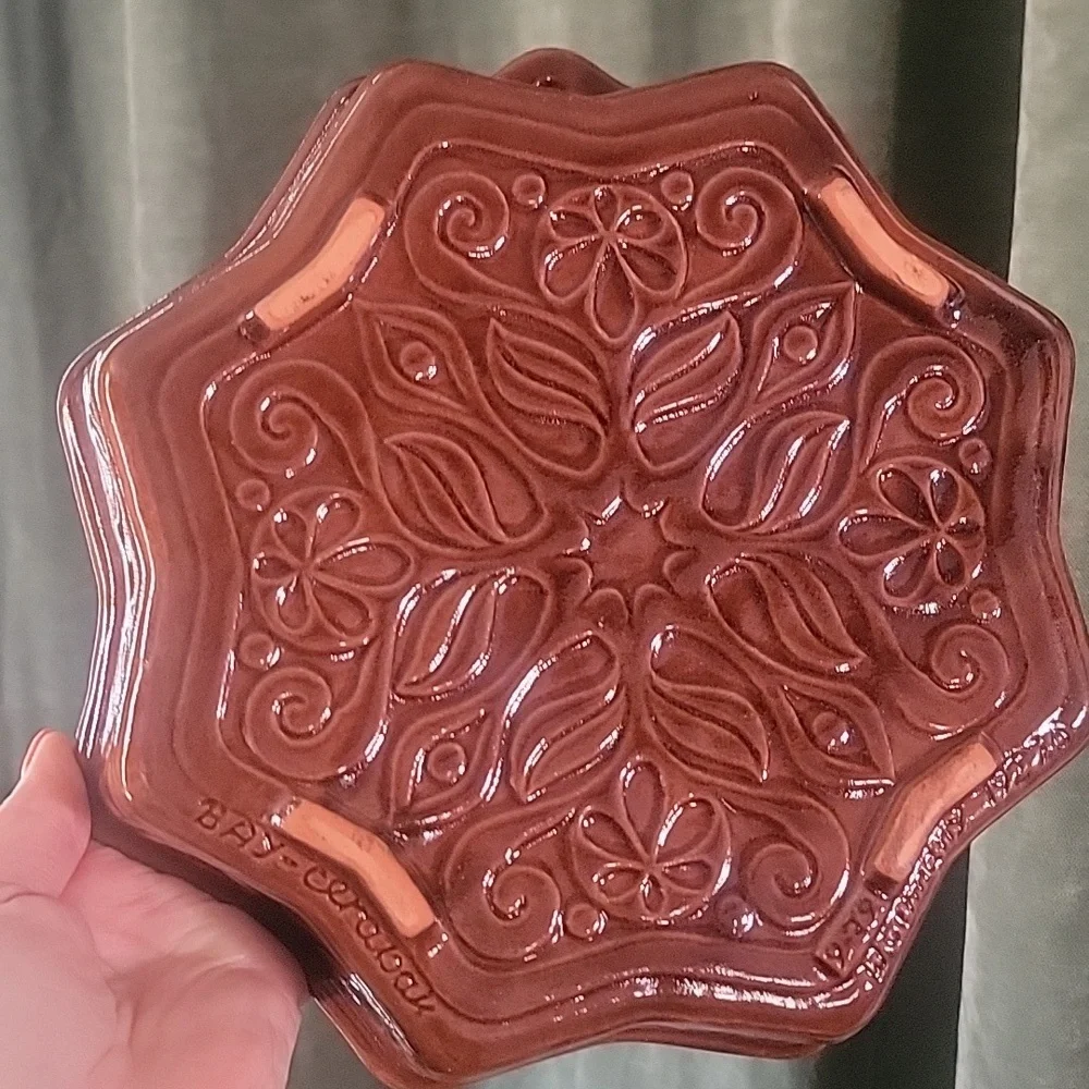 Vintage German Ceramic cake tin, baking tin - star - Bay Cerabak